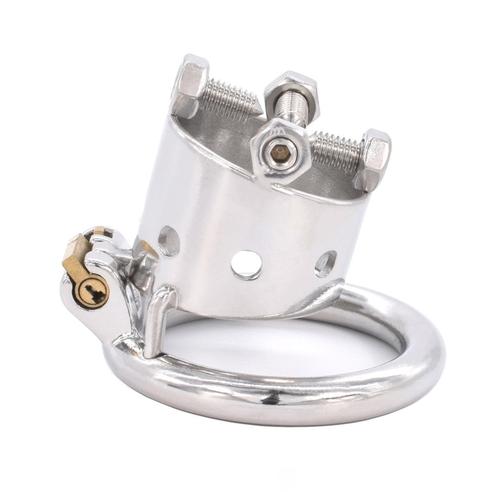 Experience unparalleled restraint with our cage stainless steel device, designed for the extreme penis. Crafted from the safest medical-grade materials, including smooth rubber lining and optional catheters, this device ensures maximum security and comfort. Elevate intimacy with this ultimate blend of safety and sensation.