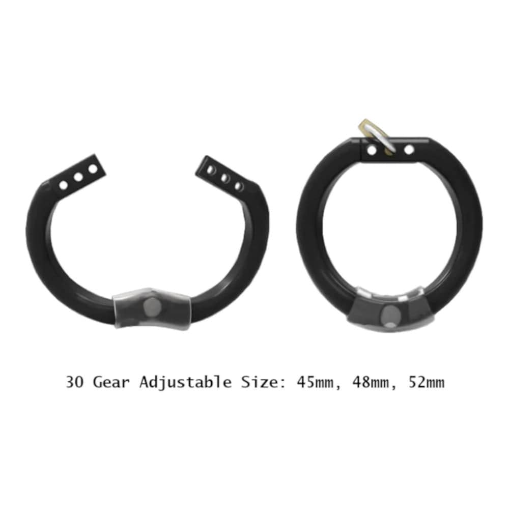 Big Black Silicone Prisoner Lock The Cock Cage Product For Sale Image 4
