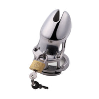 Experience unparalleled chastity with our spiral-designed metal cock kit. This sleek device acts like a personal jail, offering extremely secure confinement without sacrificing comfort. Its outward elegance and durable stainless steel construction ensure both discretion and reliability.