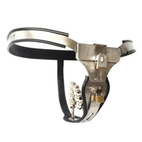 Secure your desires with our silicone-lined chastity belt. Blocking hand access to the vagina, it prevents penetration. Optional plugs enhance pleasure. Comfortable design prevents atrophy, ensuring only the mouth can express longing.