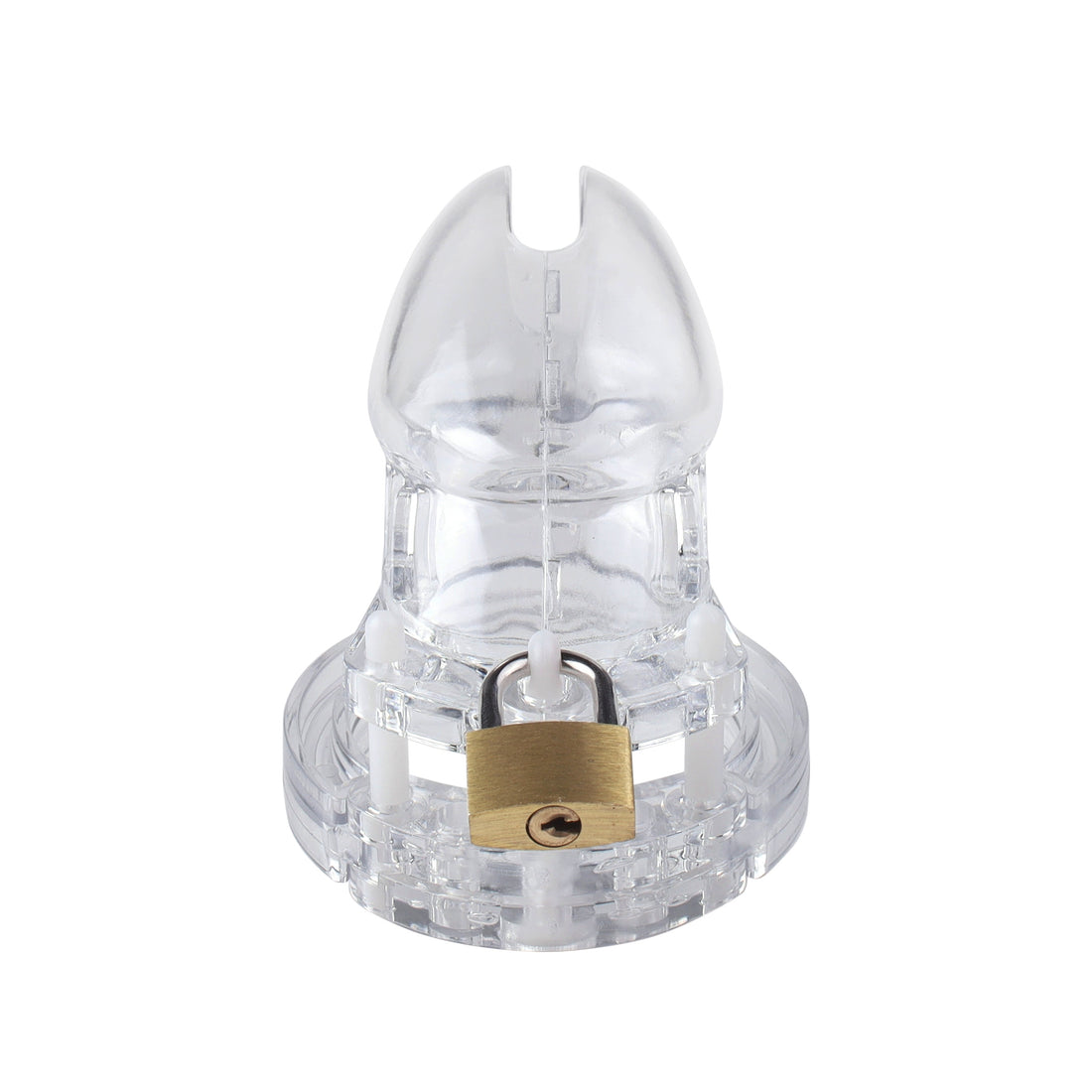Feel the unbreakable security of this lightweight transparent plastic cage, solving problems of discomfort. With customizable ring sizes, it's a medical-grade tool preventing harmful irritations, ensuring you're secure without thoughts of removal. Perfect for teasing with a flat cage design.