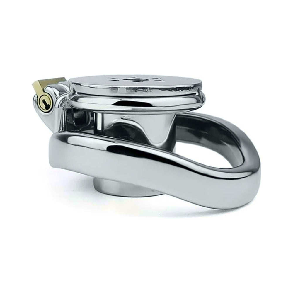 Unlock prolonged control with our steel denial kit, featuring an inverted design and urethral penis plug. Secure fit enhances sessions, increasing Alcatraz-like restraint without discomfort.