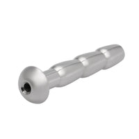 This stainless steel chastity cage has a ribbed texture that delivers much pleasure mixed with pain, perfect for short male play. Its hollow design offers continuous testicle fluid flow, ideal for smaller sizes.