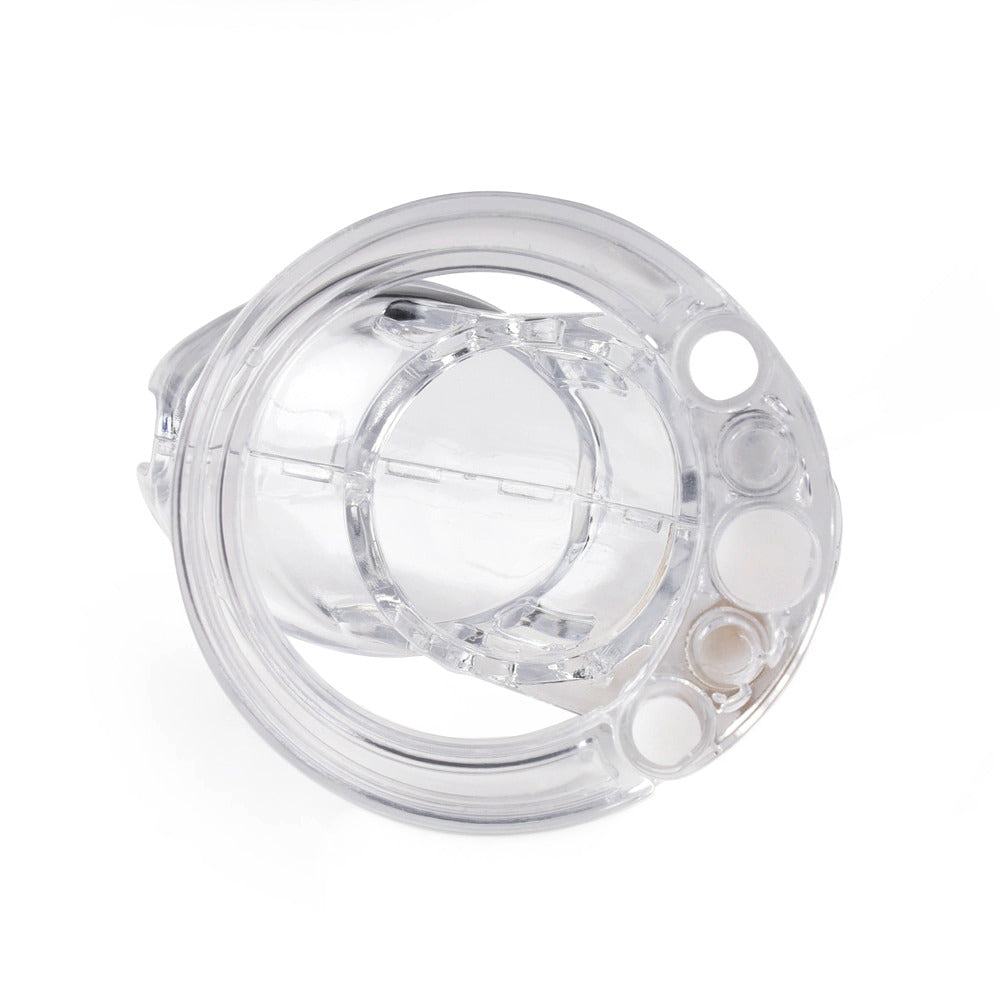 Sneaky and discreet, this clear plastic mini kit provides a perfect fit beneath your clothes. Track your submissive progress as your dirty desires remain securely locked away. Ideal for any boy embracing chastity, this extreme male chastity device ensures comfort while keeping you in check.