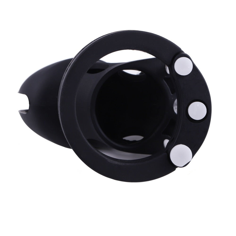 Introducing our product: a black silicone chastity cage with a nub shape, designed to guide you into comfort without chafe. Adjustable rings, vents, and a slot ensure a perfect fit, keeping you fresh all day and night.