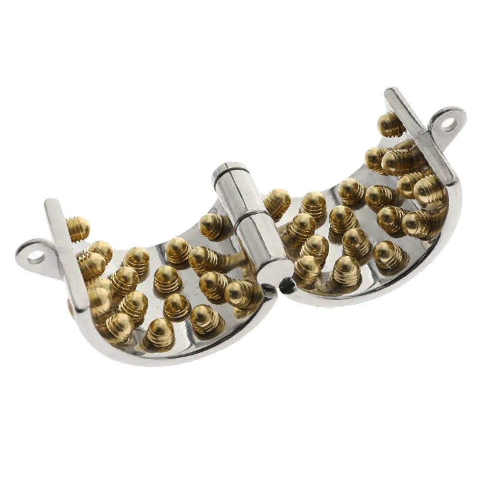 Indulge in ultimate control with our cage steel device. Expertly crafted from high-quality chastity stainless, it offers unparalleled comfort even during showering. Fits perfectly in your hand, preventing any unwanted drips or squirts. Experience secure restraint like never before.