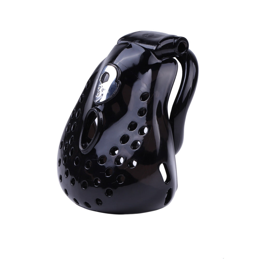 Achieve zero distraction and ultimate restraint with the small Sissy Wrangler Resin cage. This discreet device, ideal for electrosex enthusiasts, fits snugly for a secure, pornstar-level experience.