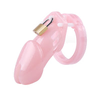 In the dream of cuckold lovers, a boyfriend dons this tiny cock kit, embracing his role as a virgin submissive. This pink device enriches intimacy, offering new dynamics and heightened desires.