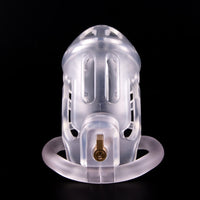 Experience strict control with this strong, transparent cage designed to punish the body penis of any loser seeking discipline. Ideal for sadistic play under strict supervision, it's perfect for those desiring visible submission.