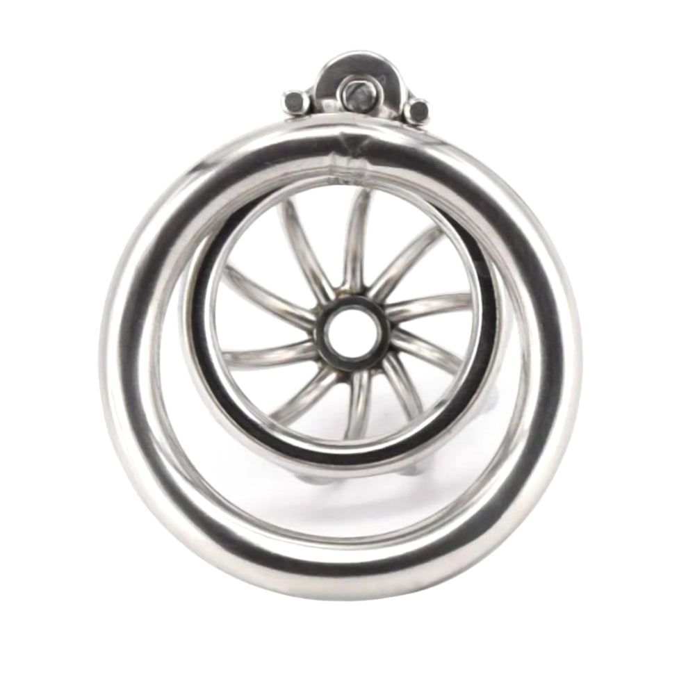 Experience unique control with our steel cage, crafted from stainless steel for the discerning male. The screw lock mechanism works seamlessly, turning challenges into pleasure. Discover chastity products redefined.
