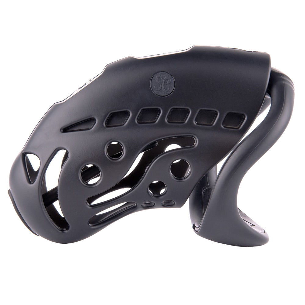 Experience ultimate control with this enclosed silicone device. Crafted with precise dimensions for a comfortable fit, it features a secure base and a silicone tube for added restraint. Rediscover passion and reignite your connection.