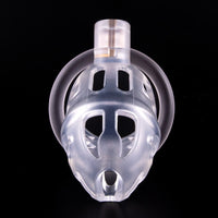 Experience a deep, strong connection with your desires using our silicone Sevanda Ergo device. This see-through cage enhances healthy control and is perfect for sissy play.