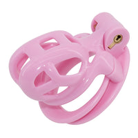 Unlock playful submission with this pink silicone cage, perfect for small Chastity. Its rainbow of colors and breathable design promise comfort and secure locking, ensuring long-lasting restraint.