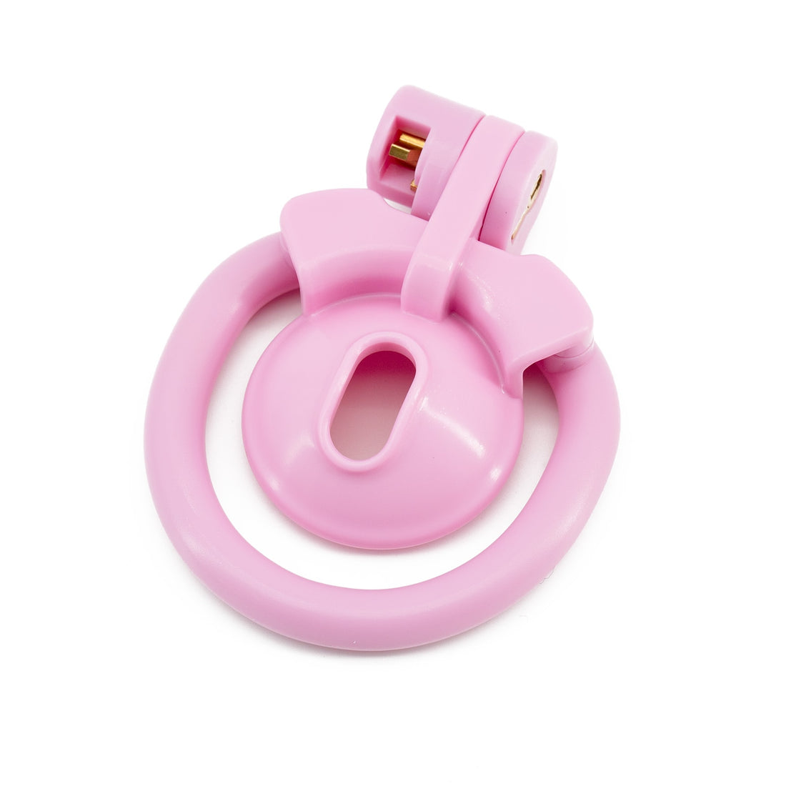 Locked in pink elegance, this rigid Sevanda cage ensures you're secured in style, perfectly sized for permanent sissification. Unlock a more fulfilling chastity experience.