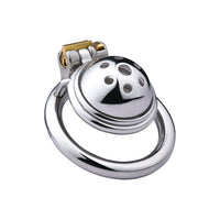 Experience the empowering dynamics of female-led domination with our stainless steel male chastity device. This sleek metal cock kit offers secure restraint, enhancing intimacy and trust between partners in a female-led relationship.