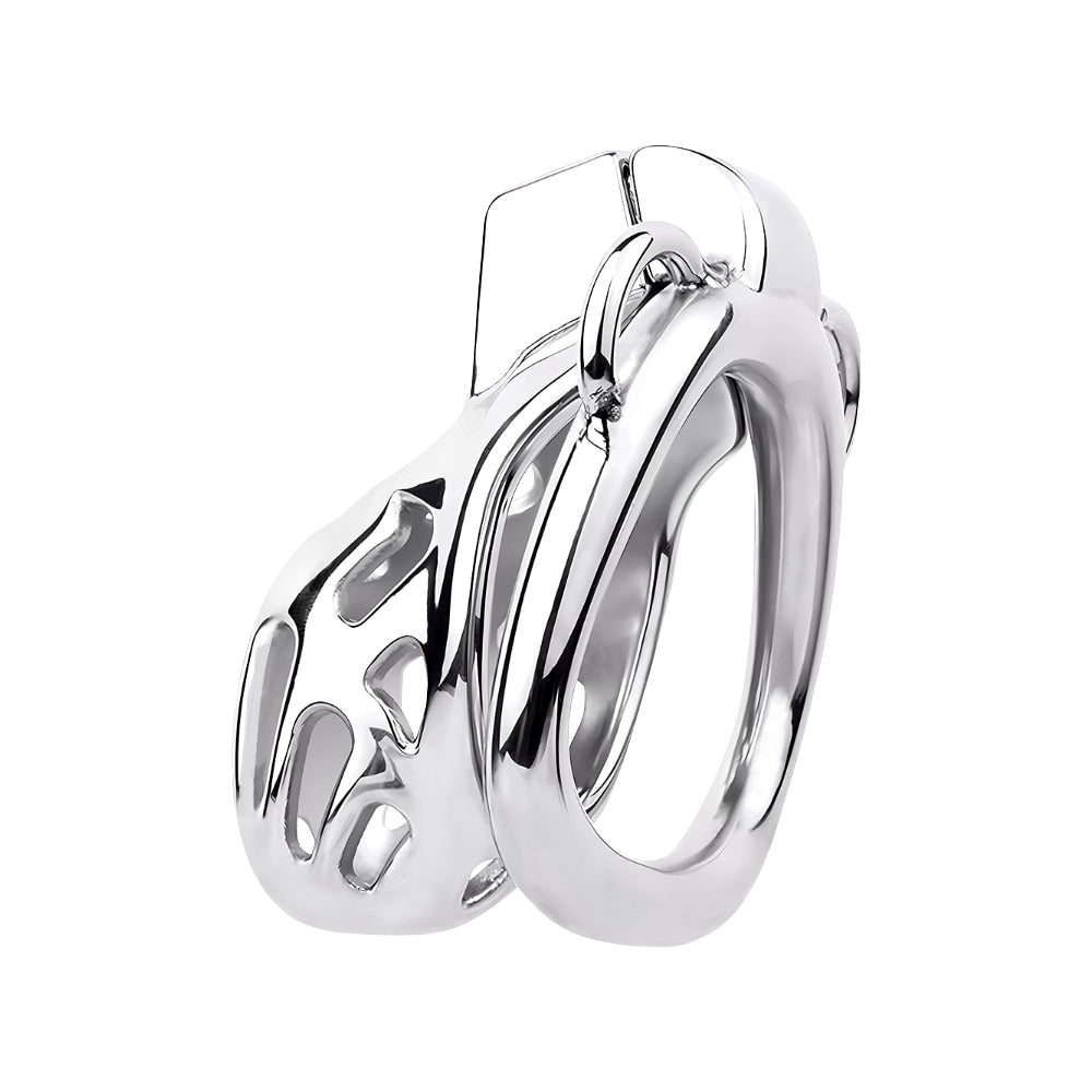 Surrender to your mistress with a cage that's comfy, secure, and wears like art, minus painful fit issues. Crafted like polished wood, it assures hygiene and comfort.