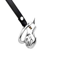 Surrender to your keyholder's control with our sleek cage. The ventilated design ensures hygiene, and the adjustable strap provides a much-needed, secure fit for solo or permanent use.