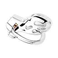 Discover unparalleled chastity with our cage designed for Prince Albert piercings. This elegant device combines premium stainless steel with a snug fit, ensuring security and comfort.