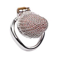Experience smooth, surgical-grade steel Chastity with our chainmail cage. Crafted from biosourced materials, its detector-friendly and enhances sissygasm male sensations.
