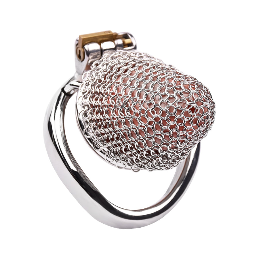 Stainless Steel Chainmail Cock Cage