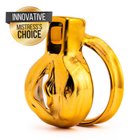 Experience luxury and style with our Golden Clitty Short cages. These ergonomic devices come in Beetle and Innie designs, securely caging your inny for ultimate discretion. Even the basilisk can't escape!