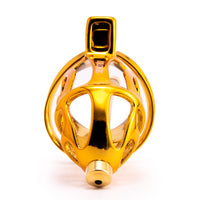 Embrace stealth with our chrome cage featuring ventilation holes for ultimate comfort. Secure as a rope's grip and undetected by any detector, it offers discreet control without compromising on style.