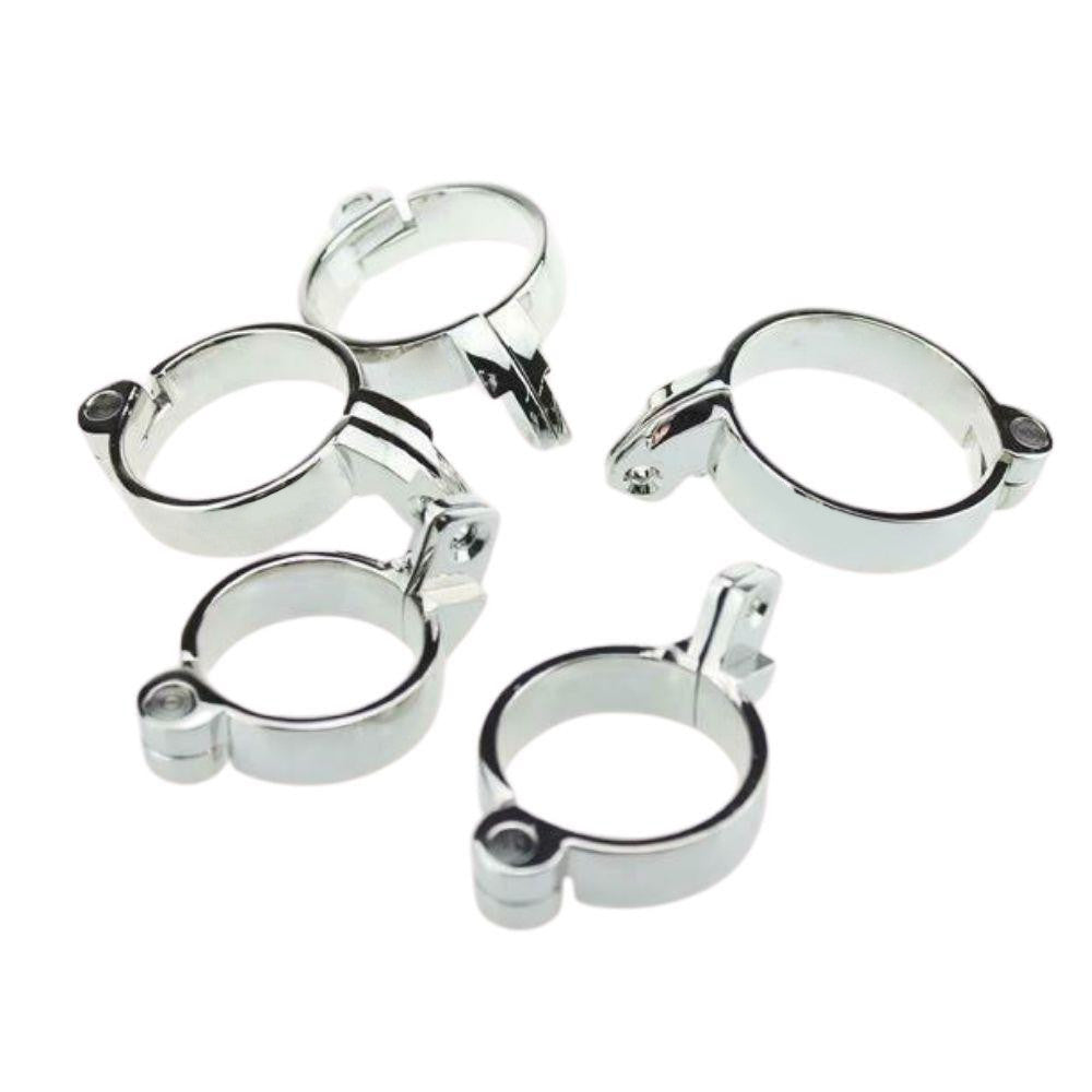Embrace teasing and control with this metal cock cage and tube chastity. Your Mistress will keep your balls yearning for ruin, as you're teased perfectly with exposed vulnerability.