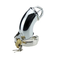 Indulge in Sevanda's nautilus-inspired bondage with this metal. Its rigid design exposes the ass penis area, elevating restraint and alluring sensation.