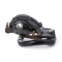 Tired of negative experiences with ill-fitting devices? The Lock, Stock, And Cage is a ball-trap chastity device that securely traps without the need for piercing. Its adjustable rings prevent testical slippage, ensuring your Sub stays locked and comfy!