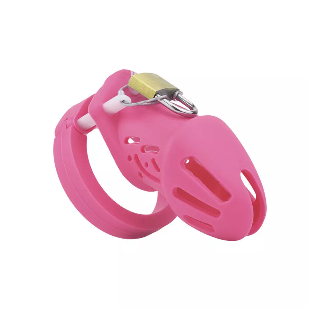 Flexible Soft Silicone Ornament Lock The Cock Cage Product For Sale Image 1