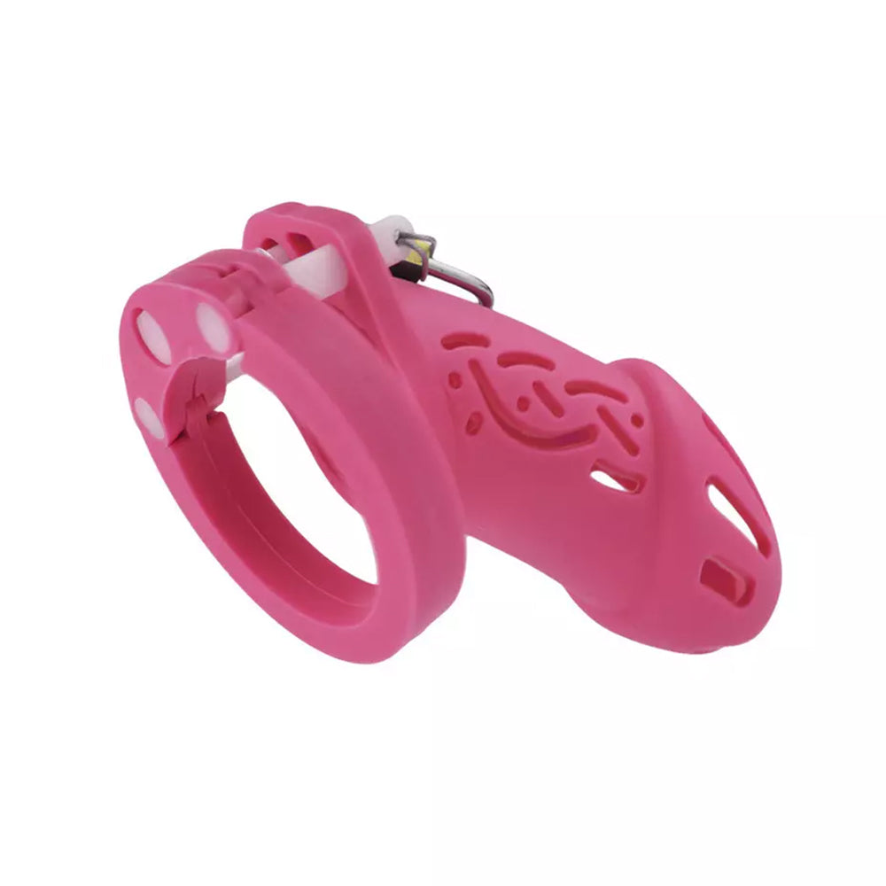 Flexible Soft Silicone Ornament Lock The Cock Cage Product For Sale Image 3
