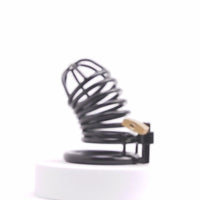 Embrace the power dynamic with our stylish steel penis cage, where the benefit of control is mutual. Conversations end with trust as your keyholder redefines normalcy.