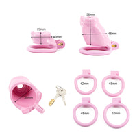 Discover your inner sissies male fantasy with an ergonomic ball trap that secures your desires. Sized for comfort and control, this pink jailhouse offers playful, discreet restraint.