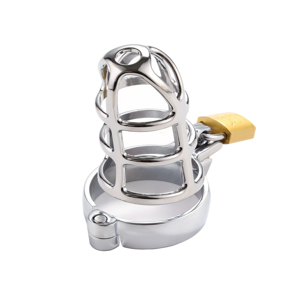 Embrace control with this chastity kit stainless steel kit. Started online dating or exploring new fantasies? This device offers restraint and punishment, helping you avoid unwanted surprises like getting someone pregnant. Durable and hygienic, it's perfect for long-term wear.