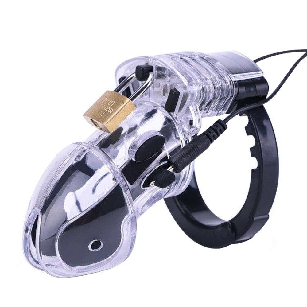 Navigate BDSM dynamics with our electrifying cock. Enhance feminine allure and connection while exploring electrosex. Adjustable and clear, it offers a unique blend of control and thrill.