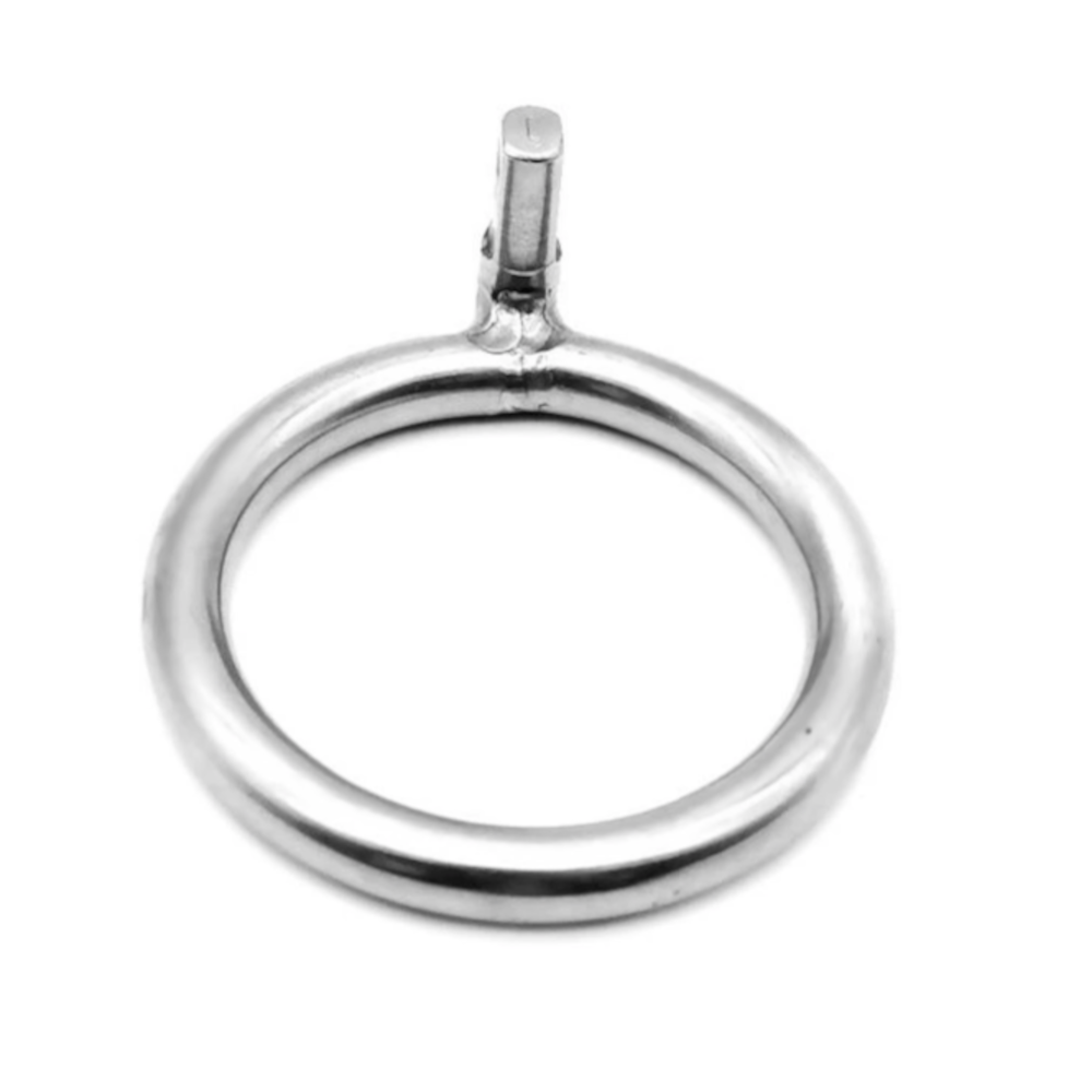 Fast and secure, this chastity cage offers quick assembly and unmatched comfort with three ring sizes (1.57