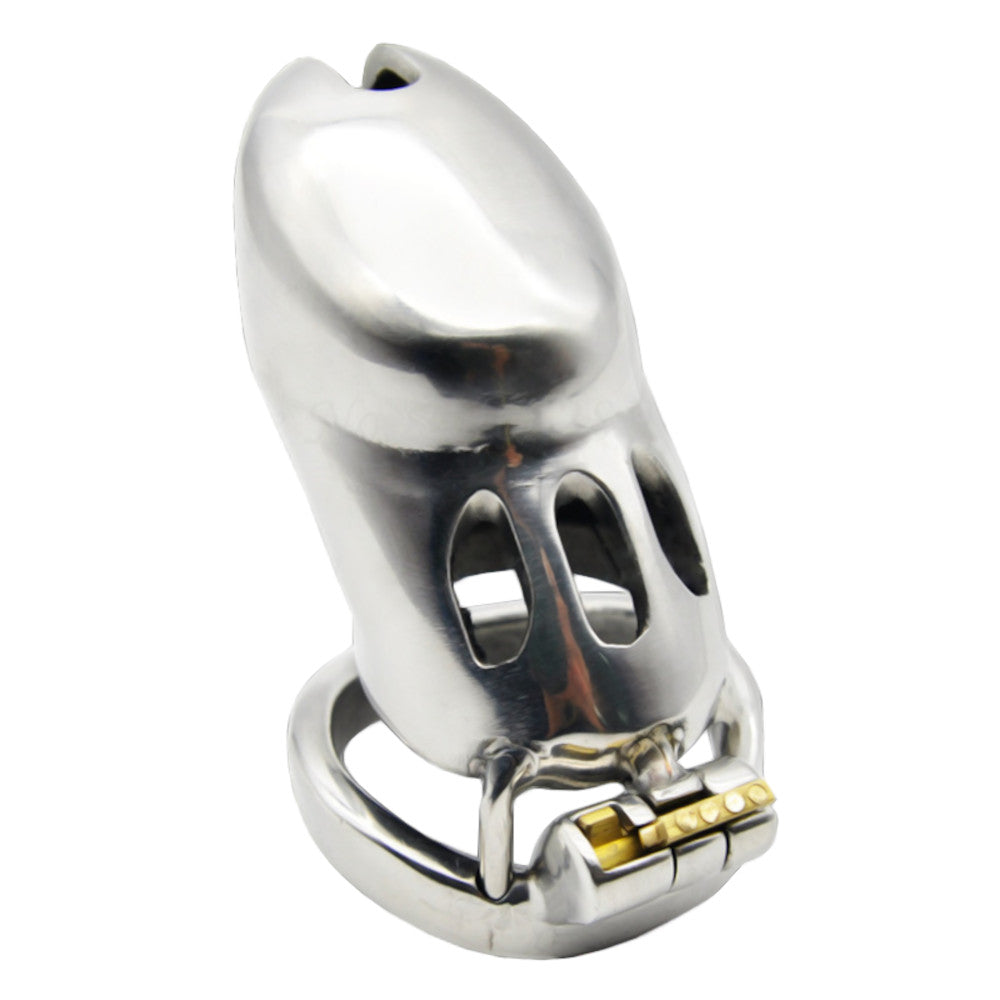 Little Steel Finger Holy Trainer Male Chastity Device Lock The Cock Cage Product For Sale Image 3
