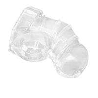 Explore the history of restraint with this penis cage plastic. It curbs erections and keeps morning wood in check, making it easier to explain the results of your unique torture.