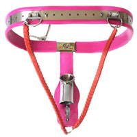 Sissy Harness Metal Chastity Belt