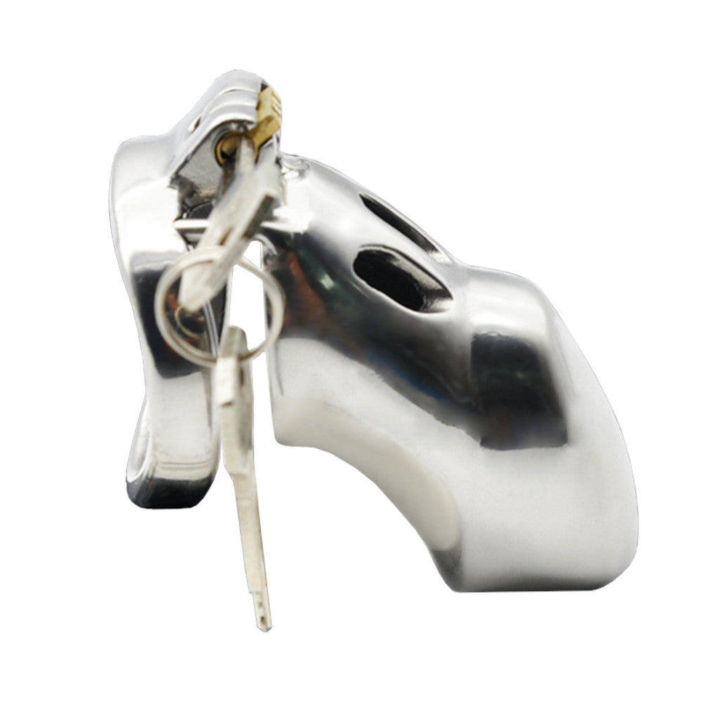 Little Steel Finger Holy Trainer Male Chastity Device Lock The Cock Cage Product For Sale Image 1