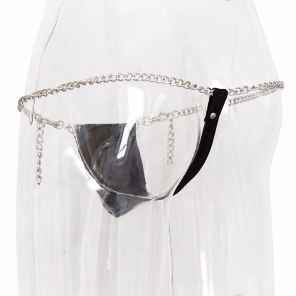 Experience newfound stages of intimacy with the Chain Gang Male Chastity Belt Underwear. This seductive belt invites wives to explore being in control, enhancing your sex life and deepening your intimate connection.