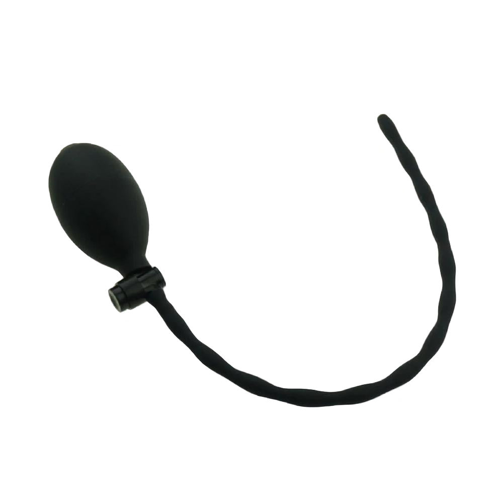 Experience deeper pleasure with our Inflatable Silicone Urethral Sound a custom-designed silicone chastity device perfect for urethral chastity enthusiasts. This beady insert smoothly inserts into the urethra, inflating to your desire without the need for catheters.