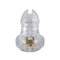 Don't miss the chance to serve your dom with our transparent chastity kit. This discreet device turns any loser into a devoted partner, embracing the role of a humble eunuch while enhancing intimacy and trust.