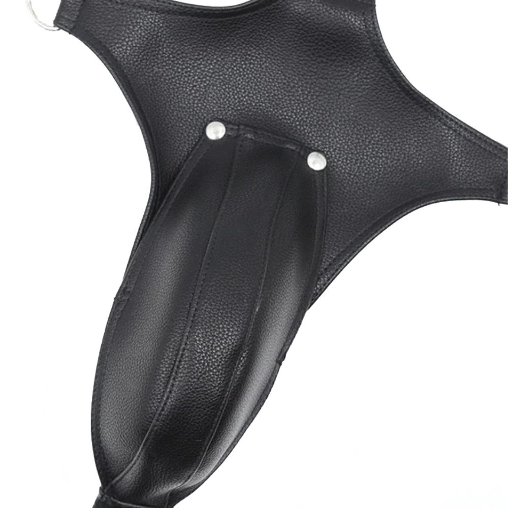 Secure your desires with the Leather Stud Chastity Belt. Its screw-in, removable pouch keeps everything safely in place. Adjustable straps ensure comfort, and it's perfect for parties or airport travel get screwed safely and stylishly.