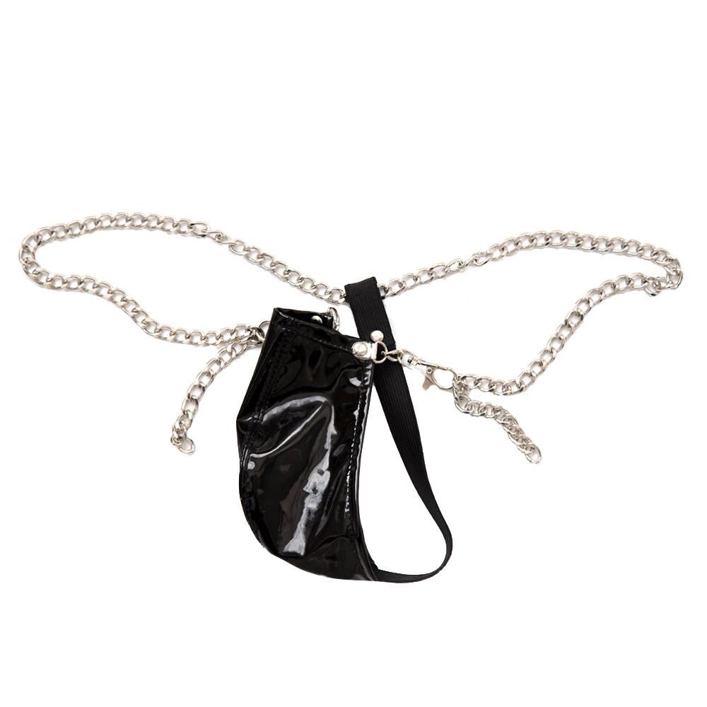 Unleash your inner alpha with our Chain Gang Male Chastity Belt Underwear. Perfect for Friday night dance roles or spicing up intimate moments, this belt, paired with heels, lets you transform into a seductive stripper and ignite passion anew.