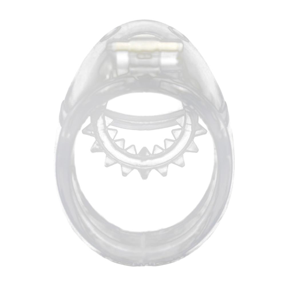 Experience ultimate control with our innovative cage Flat a silicone male enclosure designed like an egg-shaped machine. This unremovable transparent locker securely wraps his entire package, grinding desires to a halt while providing comfort with vent holes for prolonged wear.