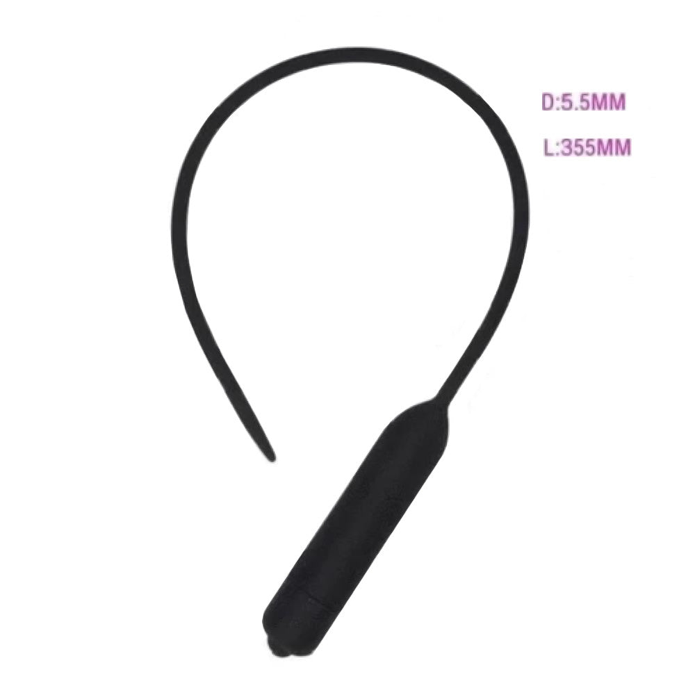 Vibrating Sissy 14 Inch Urethral Sound Lock The Cock Cage Product For Sale Image 3
