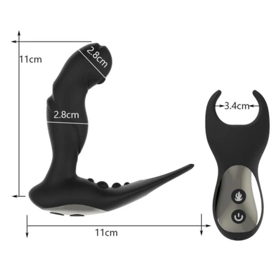 Heating Wireless Prostate Massager Lock The Cock Cage Product For Sale Image 23