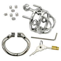 Enhance your intimate moments with our metal penis kit featuring spikes. Whether dressed up at the pool or engaging in deep conversation with your boyfriend, this unique device ensures control and excitement. Perfect for adding spice to an orgy or private encounter, the spikes tease the penis, elevating your experience to new heights.