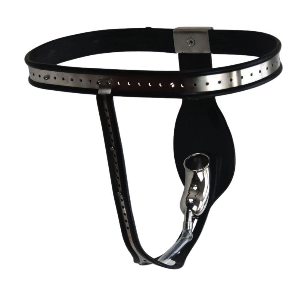 Locked And Loaded Metal Male Chastity Belt – Lock The Cock